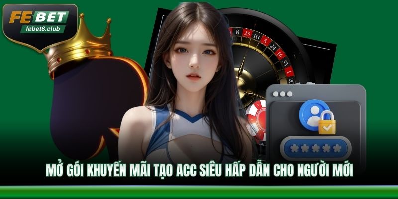 Mở gói khuyến mãi tạo acc siêu hấp dẫn cho người mới